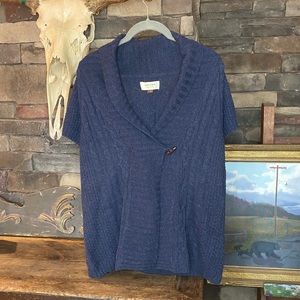 Sonoma Dark Navy Blue Short-sleeve Sweater Top